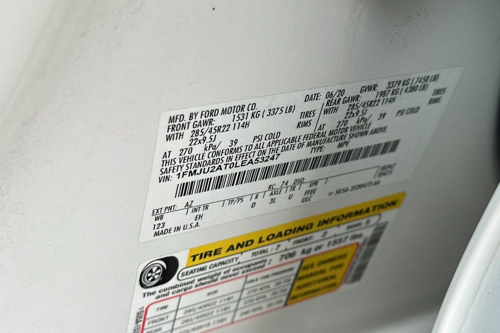 Used 2020 White Ford Limited image 37