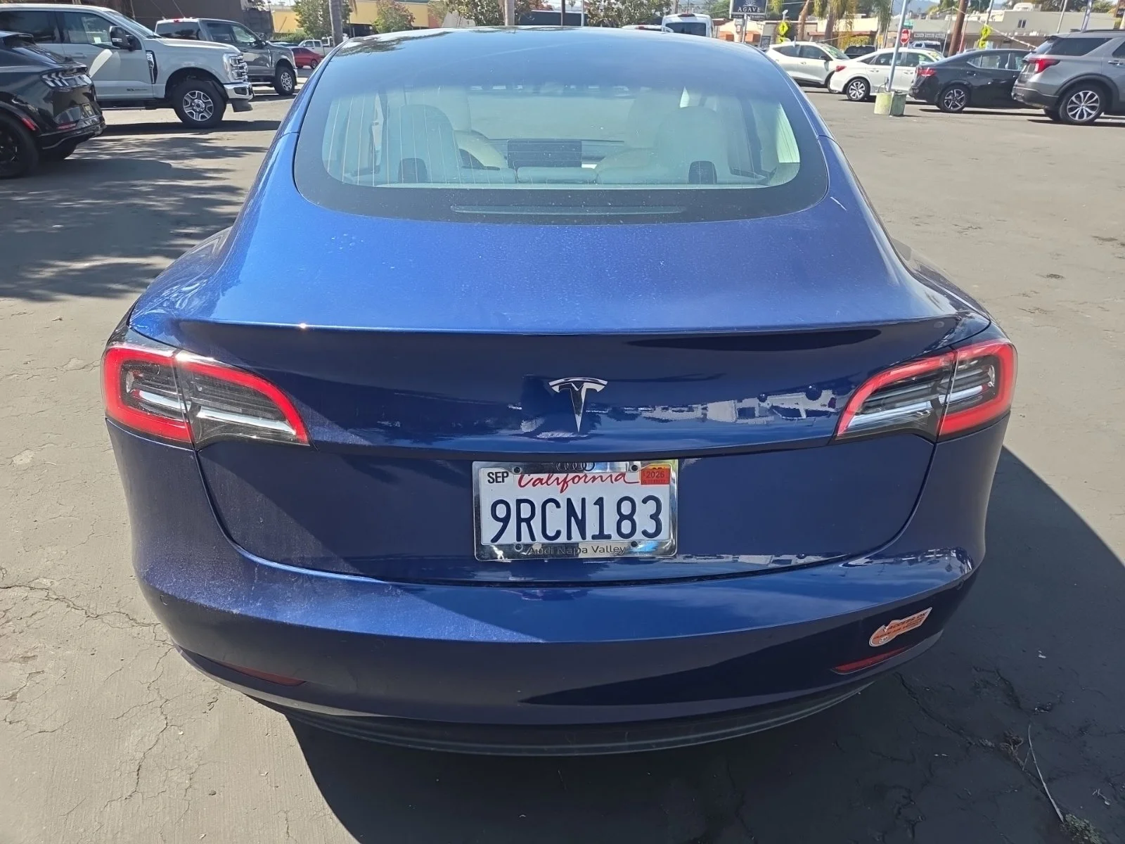 Used 2019 Blue Tesla Standard Range Plus image 6