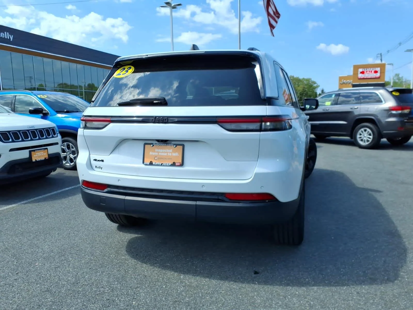Certified Used 2023 Bright White Clearcoat Jeep Altitude image 8