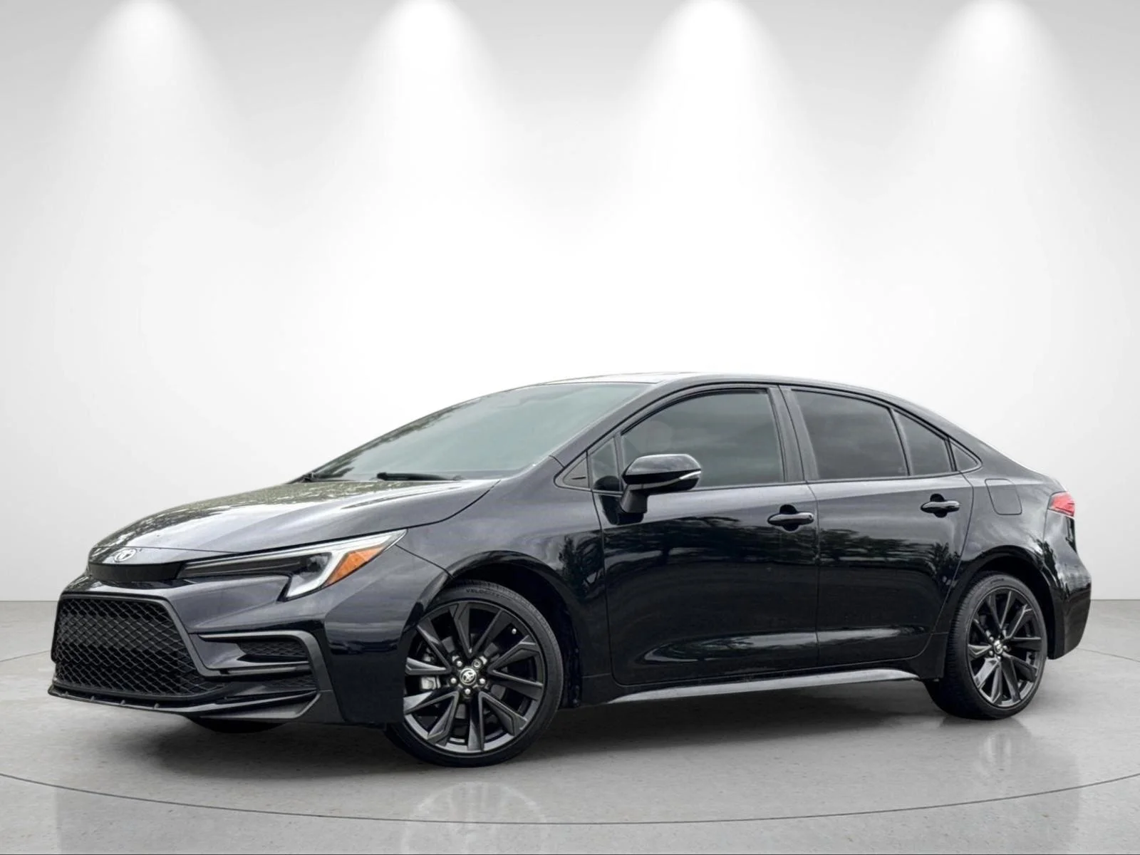 Used 2023 Midnight Black Metallic Toyota SE image 1