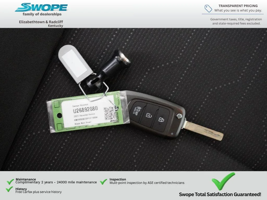 Certified Used 2023 Black Noir Pearl Hyundai SE image 26
