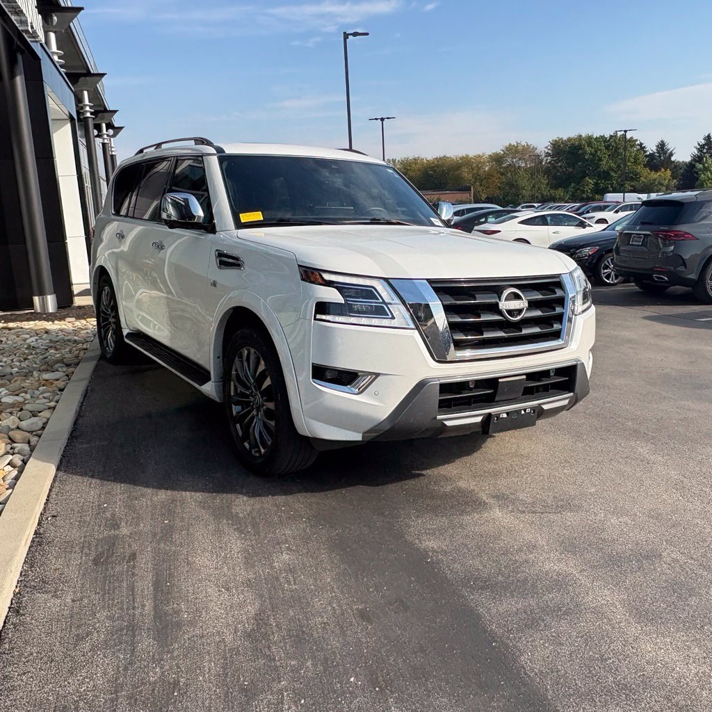 Used 2021 Aspen White Tricoat Nissan Platinum image 4