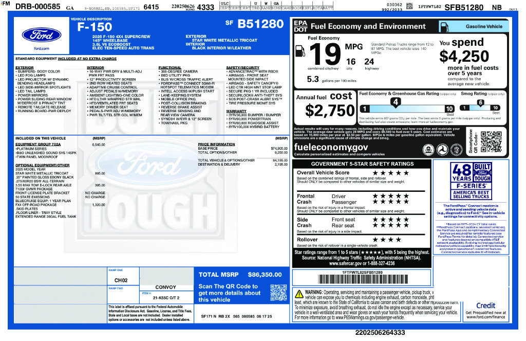 Used 2025 White Ford Platinum image 24