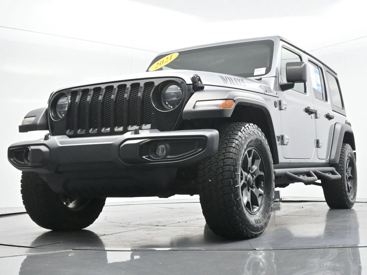 Used 2021 Billet Silver Metallic Clearcoat Jeep Unlimited Willys image 45