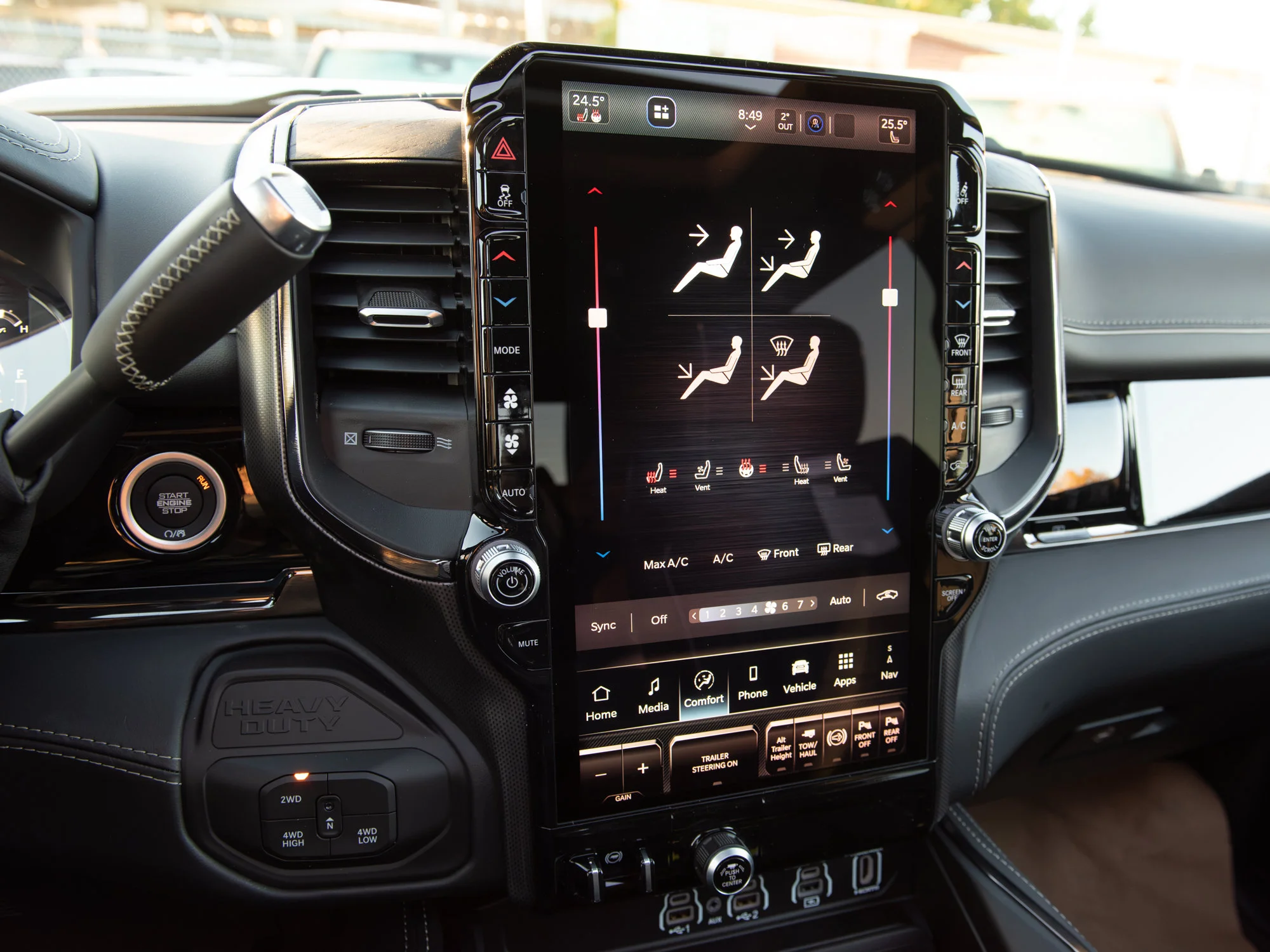 New 2027 White RAM Limited Night* Mega Cab 4x4, Sunroof, Passenger Screen, Ultra Premium Leather Seats image 25