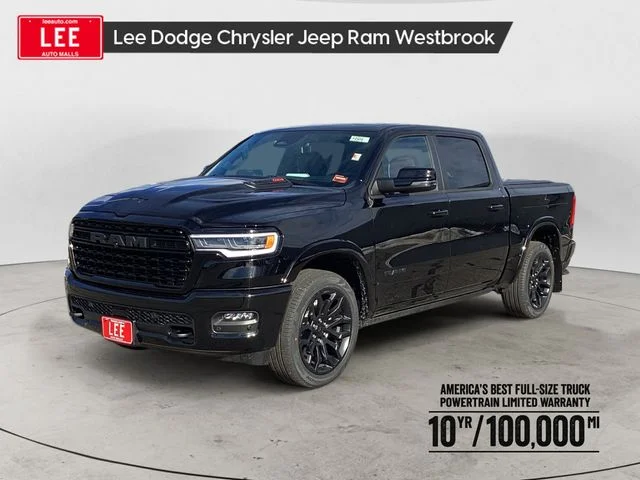New 2026 Diamond Black Ram LIMITED CREW CAB 4X4 5