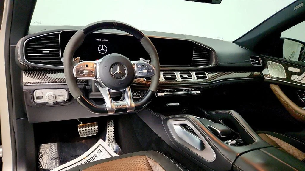 Used 2021 Black Matte Wrap Mercedes-Benz AMG® GLE 53 Coupe w/ Night Pkg & Carbon Fiber Trim image 12