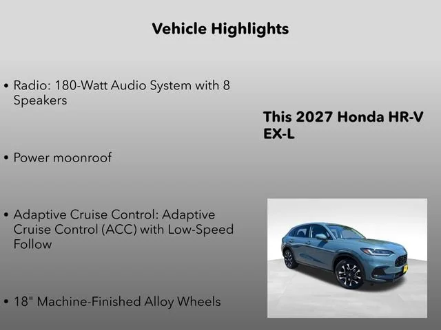 New 2027 Nordic Forest Pearl Honda EX-L image 5