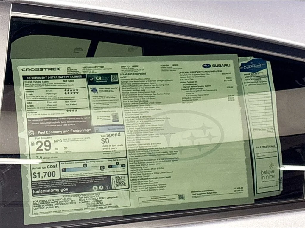 New 2026 ICE SILVER METALLIC Subaru Limited image 24