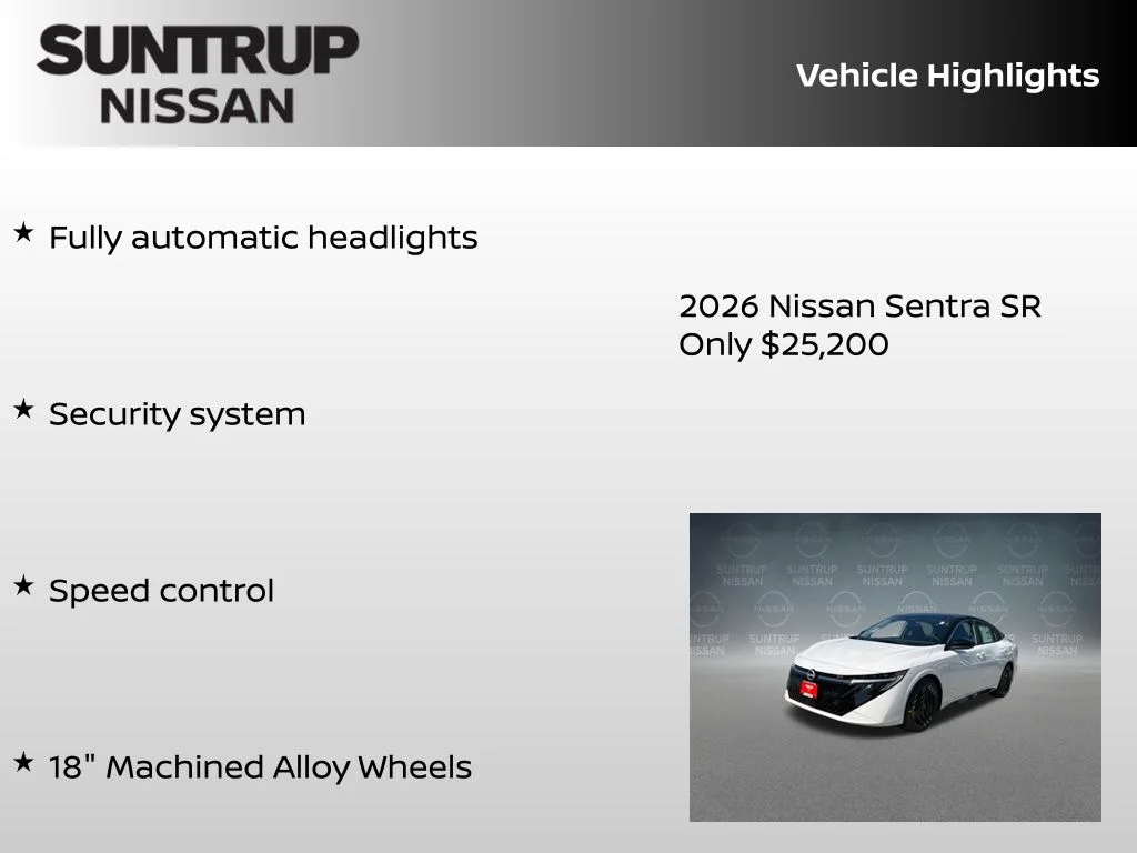 New 2026 White Nissan SR image 30