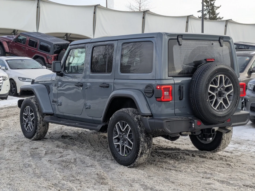 New 2026 Dark blue Jeep Sahara - - 4x4 - McKinley Leather - Body-Color Top - Alpine Audio - Technology Group & More! image 6