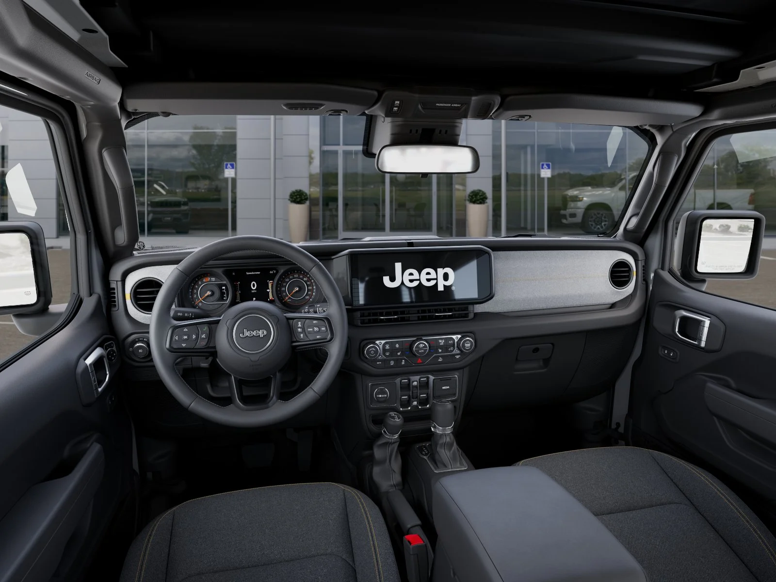 New 2026 Bright White Clear-Coat Exterior Paint Jeep Sport S image 29