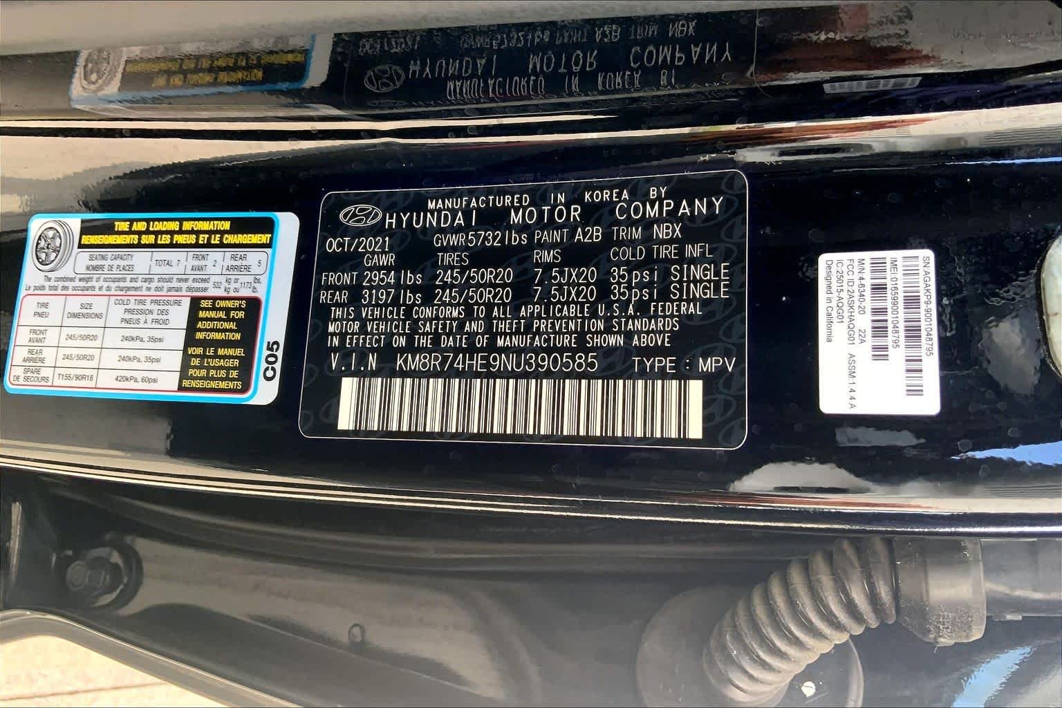 Used 2022 Abyss Black Pearl Hyundai Calligraphy image 36