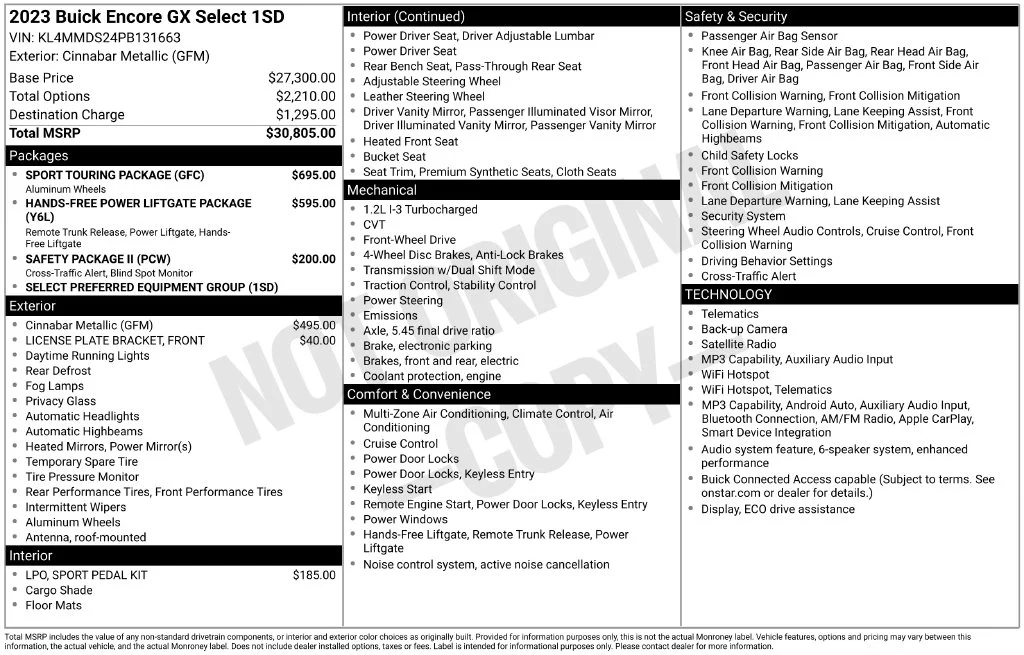 Used 2023 Red Buick Select image 35