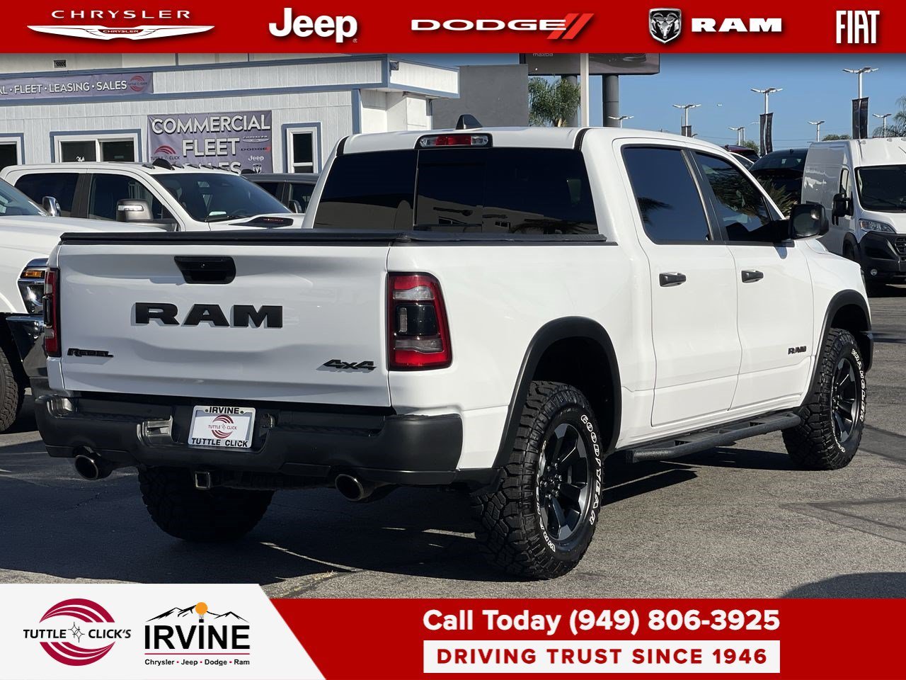 Used 2022 Bright White Clearcoat Ram Rebel image 6