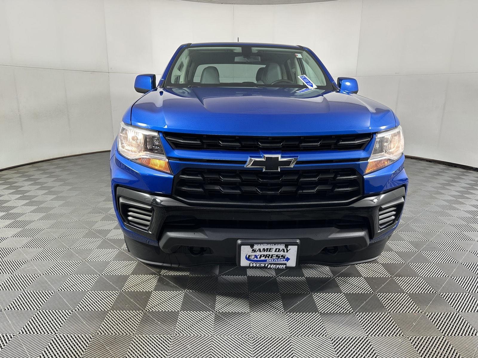 Used 2021 Bright Blue Metallic Chevrolet 4WD Work Truck image 7
