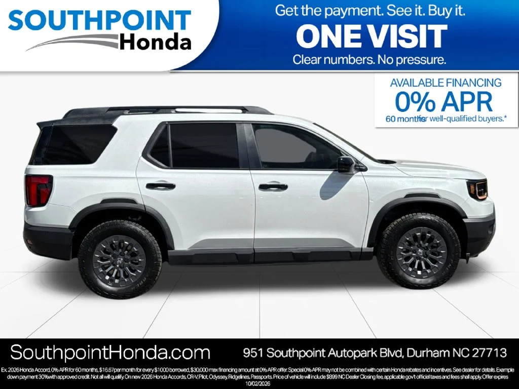 New 2026 Platinum White Pearl Honda TrailSport image 2