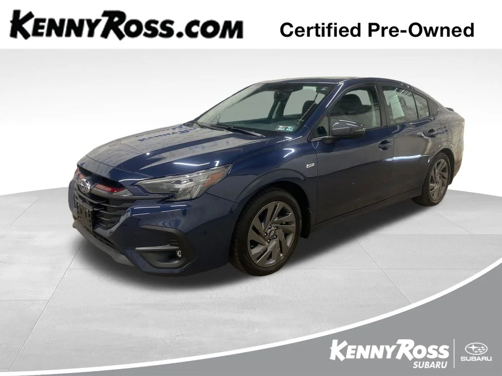 Certified Used 2025 Blue Subaru Sport image 1