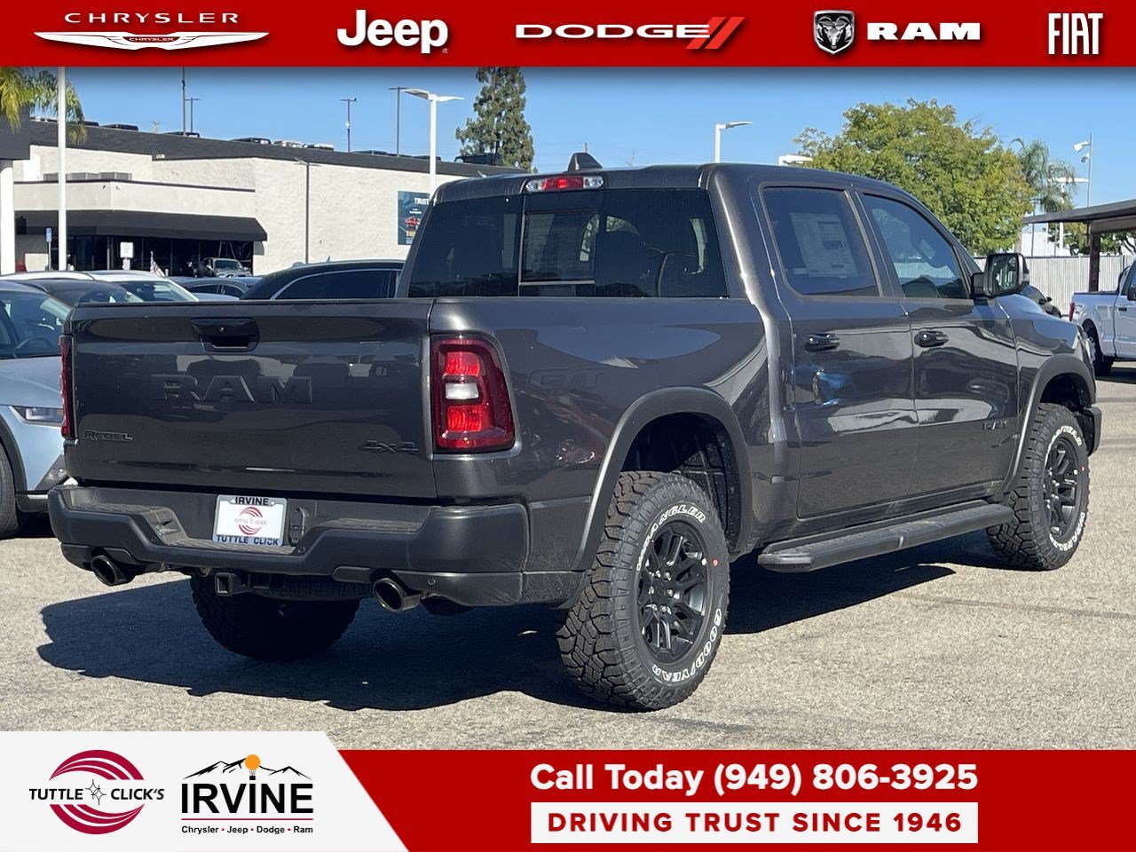 New 2026 Granite Crystal Metallic Clear-Coat Exterior Paint RAM Rebel image 6