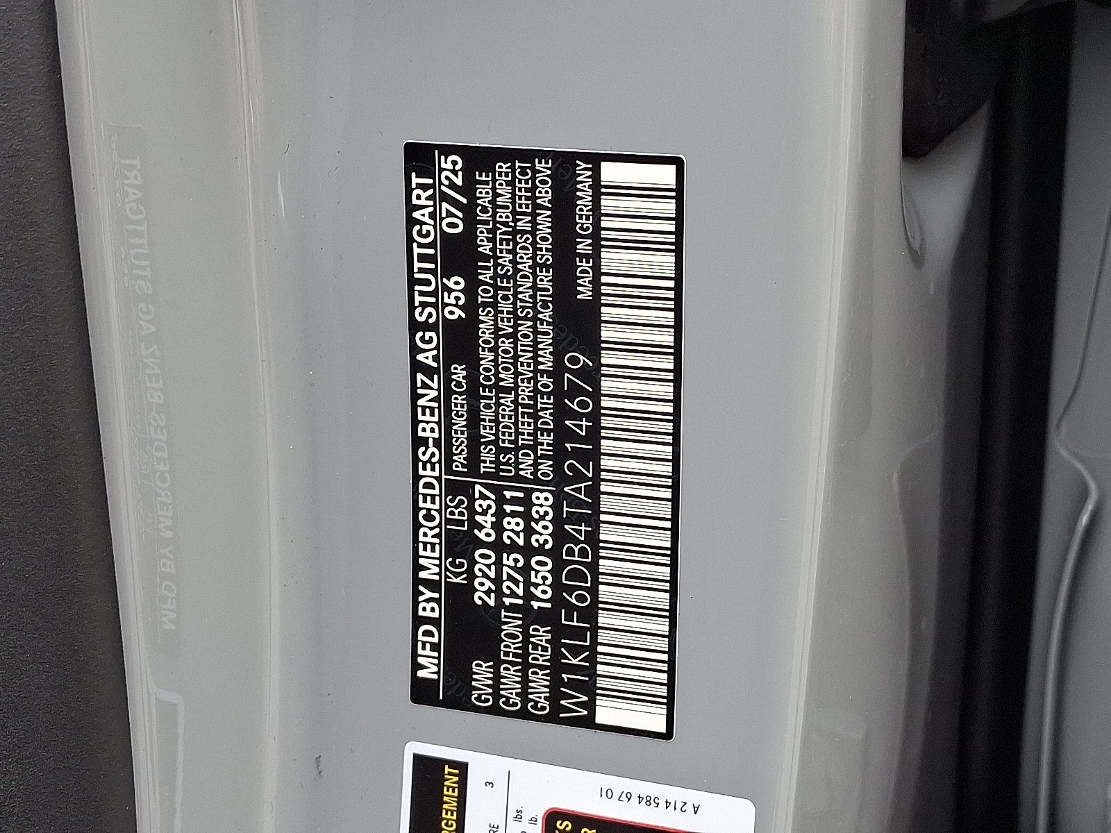 New 2026 MANUFAKTUR Alpine Grey - 956 Mercedes-Benz  image 22