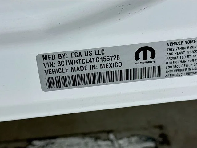 New 2026 Bright White Clear-Coat Exterior Paint RAM TRADESMAN Chassis Cab image 30