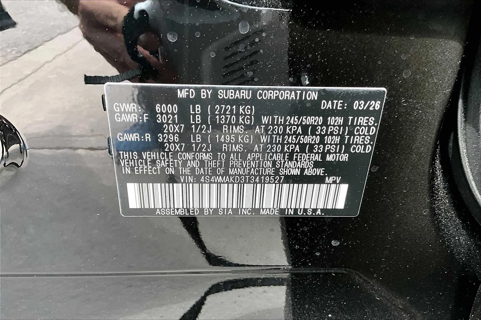 New 2026 Crystal Black Silica Subaru Touring image 18
