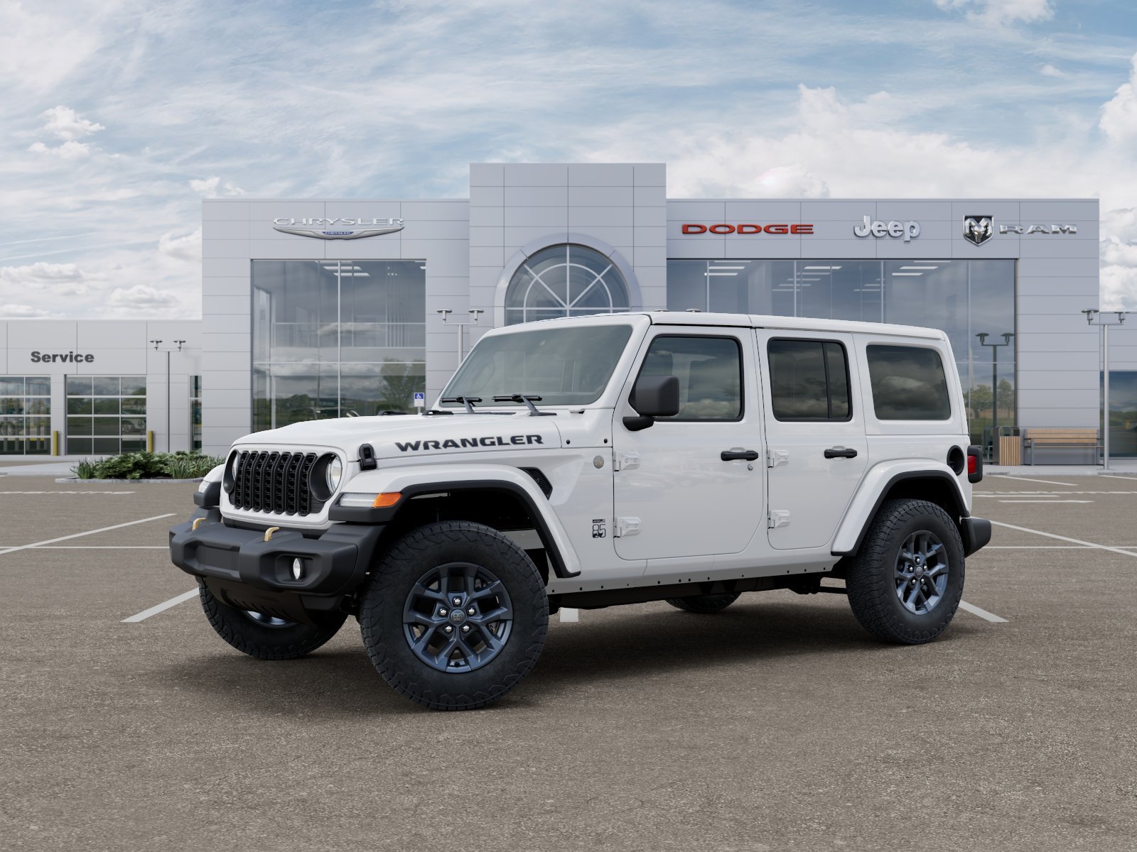 New 2026 Bright White Clearcoat Jeep 85th Anniversary Edition image 2