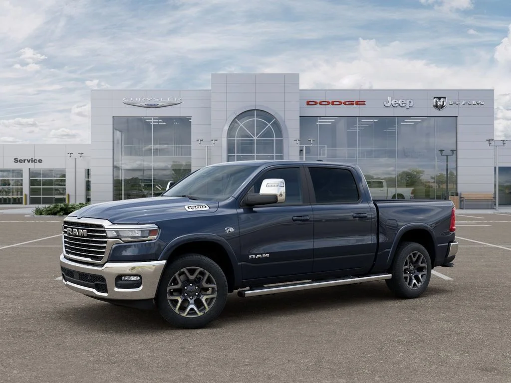 New 2026 Forged Blue Metallic Exterior Paint RAM Laramie image 2