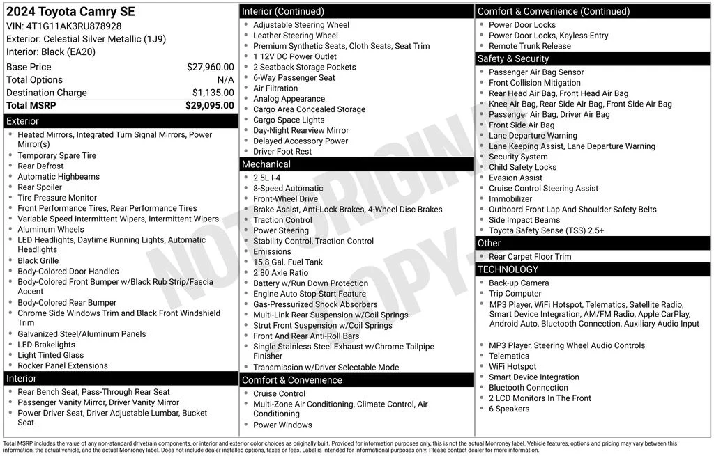 Used 2024 Silver Toyota SE image 10