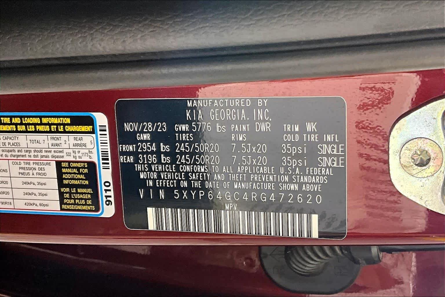 Used 2024 Dawning Red Kia S image 35