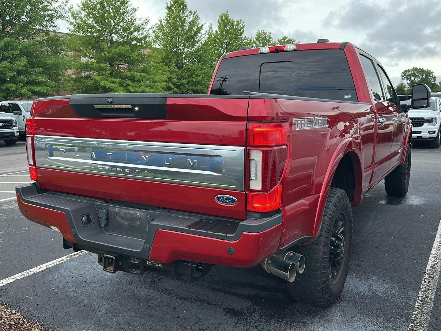 Used 2022 Rapid Red Metallic Tinted Clearcoat Ford Platinum image 3