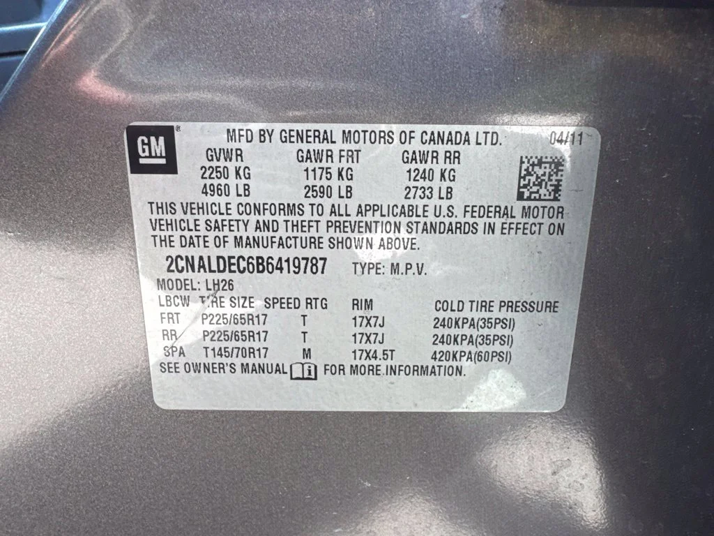 Used 2011 Mocha Steel Metallic Chevrolet LT image 14