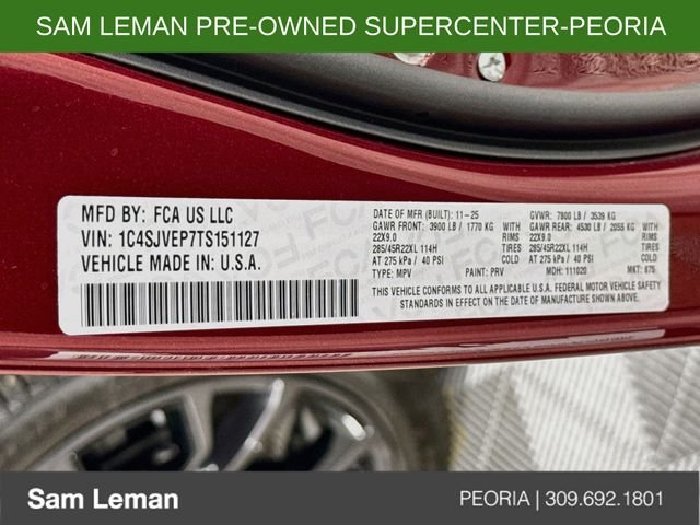 Used 2026 Red Jeep Summit Obsidian image 35