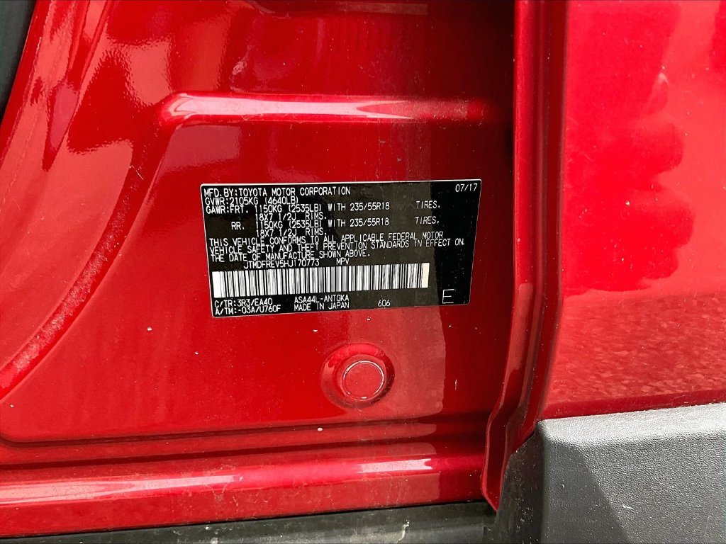 Used 2017 Red Toyota Limited image 9