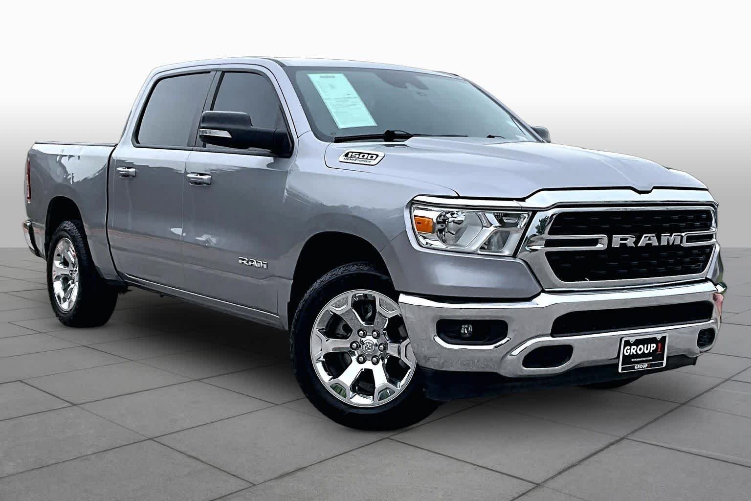 Used 2022 Billet Silver Metallic Clearcoat Ram Big Horn image 3