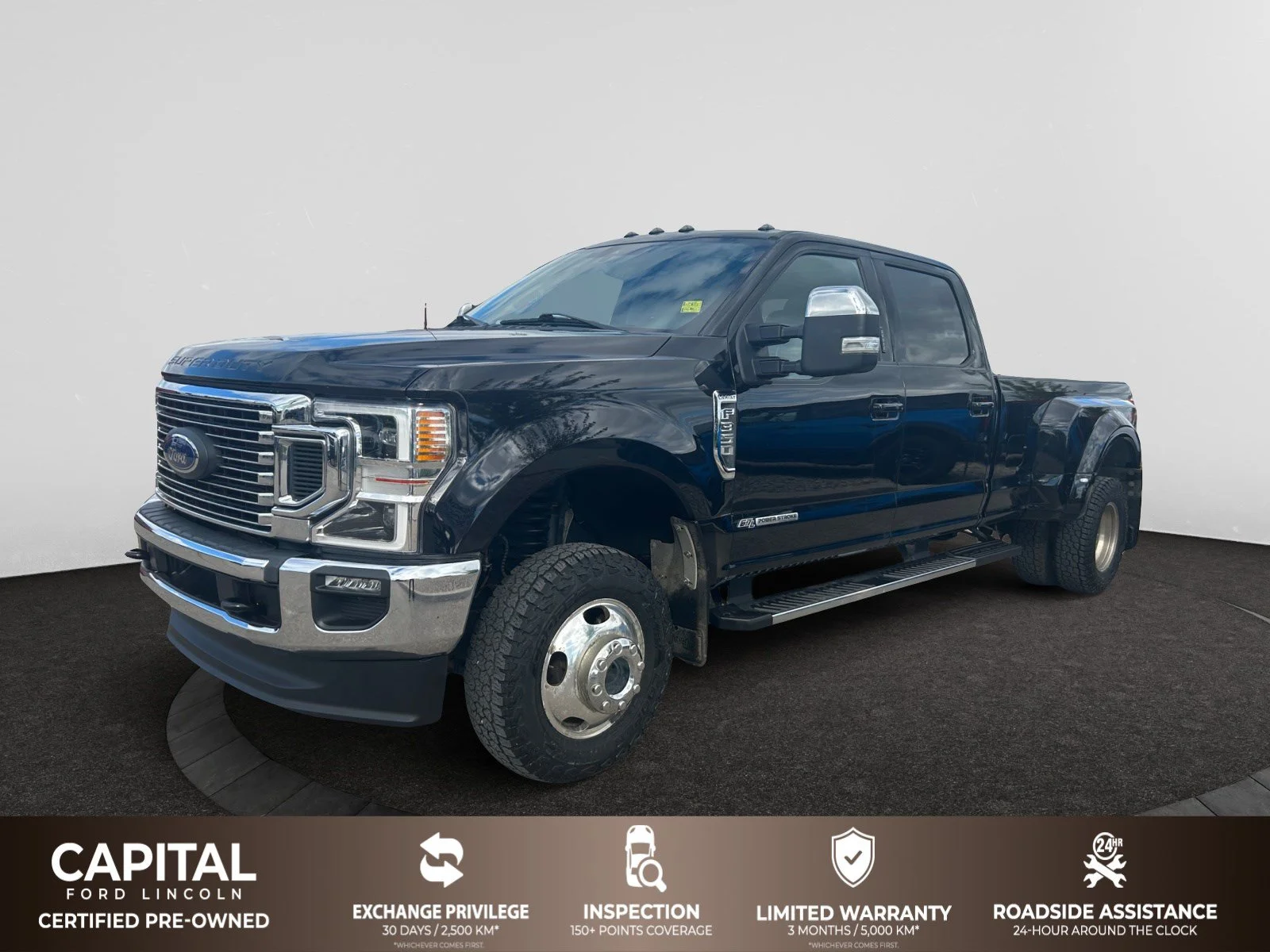 Used 2020 BLACK Ford LARIAT Dually Low Kms image 1