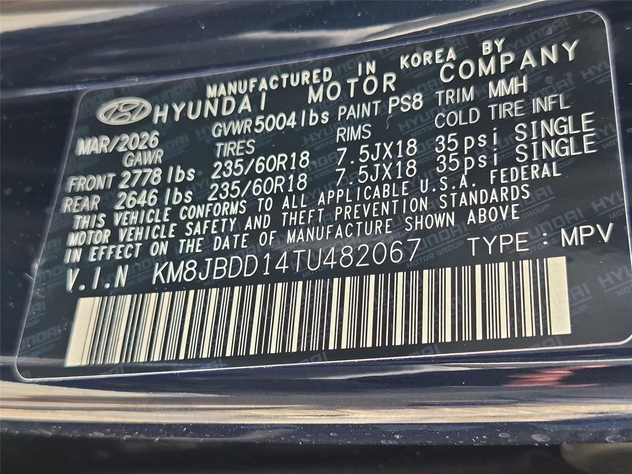 New 2026 Deep Sea Hyundai SEL AWD image 40