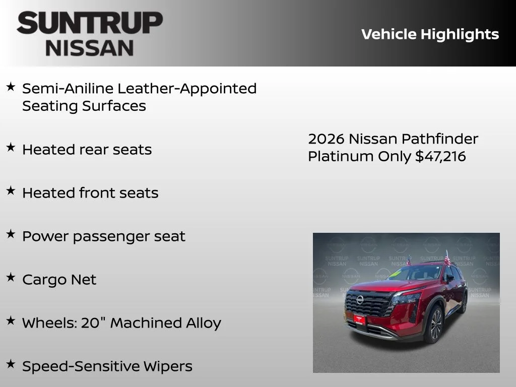 New 2026 Red Nissan Platinum image 28