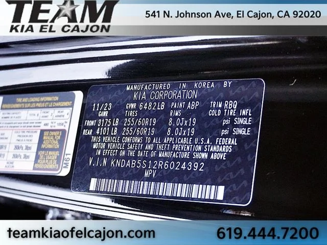 Used 2024 Black Kia Light Long Range image 35