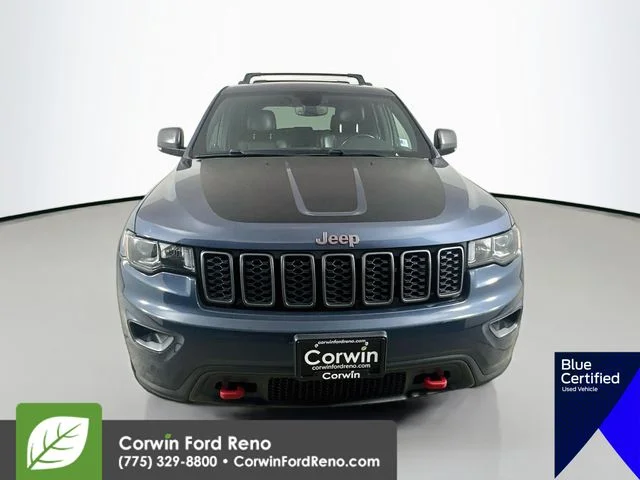 Used 2021 Pacific Blue Clearcoat Jeep Trailhawk image 2