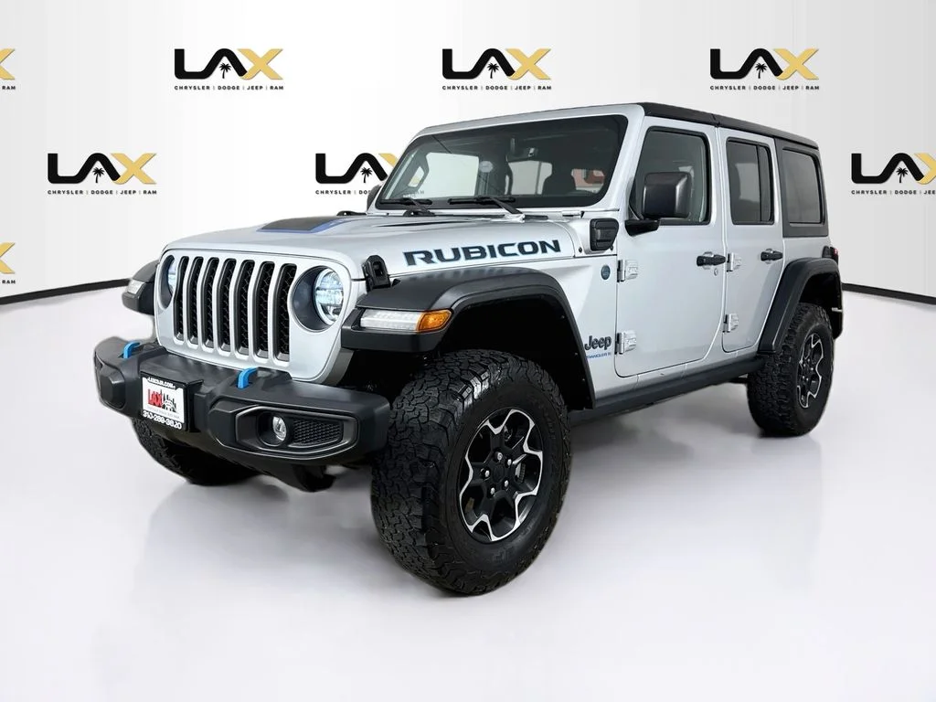 Used 2023 Silver Jeep Rubicon 4xe image 3