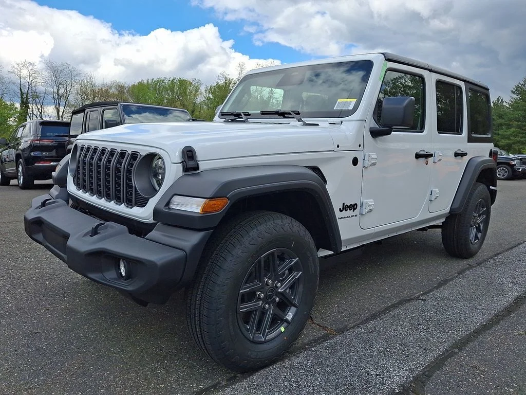 New 2026 Bright White Clear-Coat Exterior Paint Jeep Sport S image 2