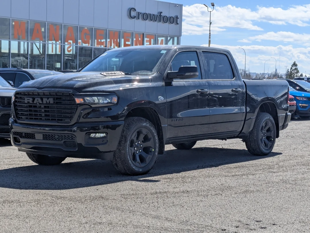 New 2026 Black RAM Sport - - 4x4 - Dual?Pane Panoramic Sunroof - Steel Sport Hood - Trailer Brake Control & More! image 4