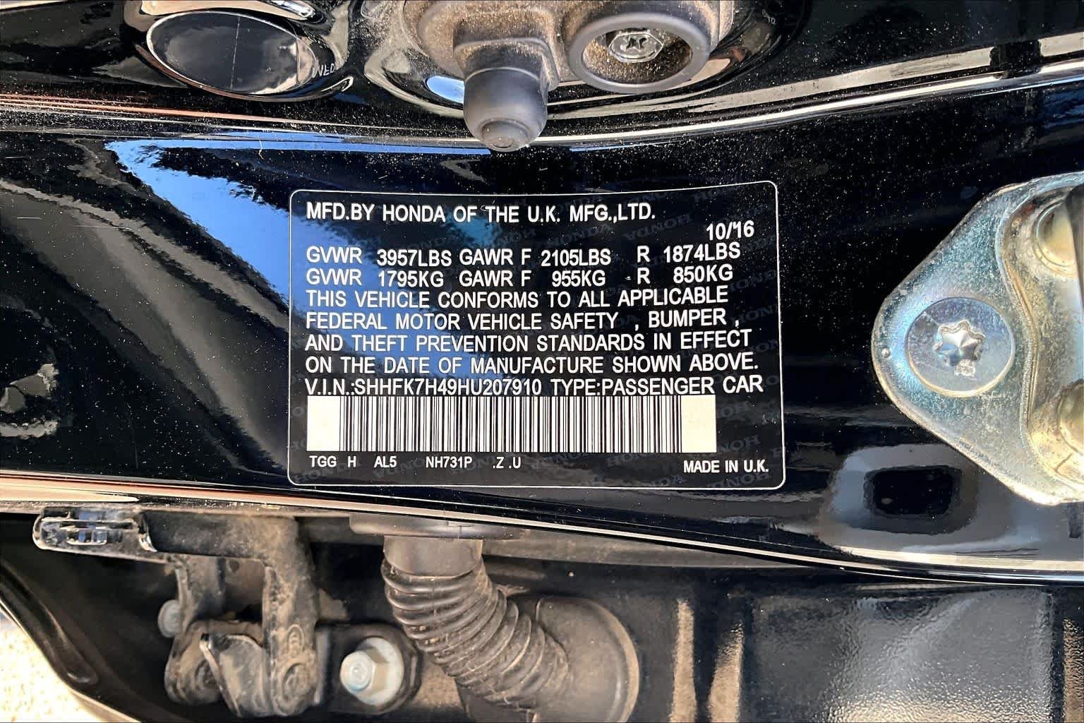 Used 2017 Crystal Black Pearl Honda Sport image 35