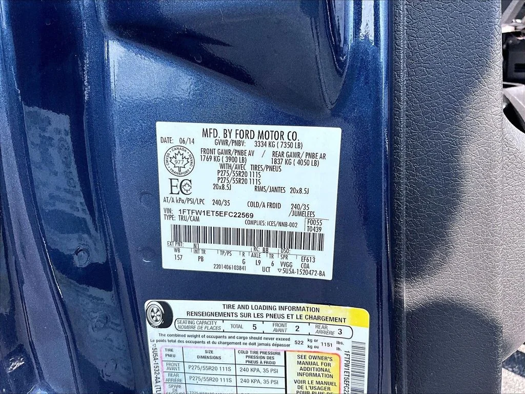 Used 2014 Blue Ford Limited image 35