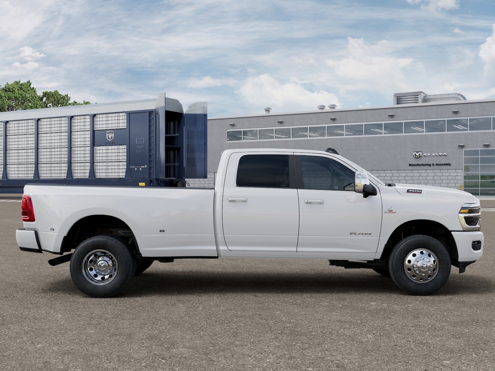 New 2027 Bright White Clear-Coat Exterior Paint RAM Laramie image 12