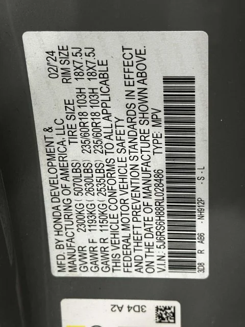 Certified Used 2024 Urban Gray Pearl Honda HYBRID AWD SPORT-L image 32