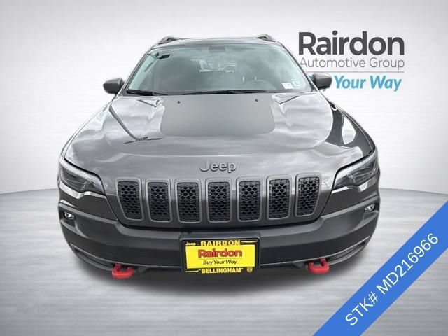 Used 2021 Granite Crystal Metallic Clearcoat Jeep Trailhawk image 2