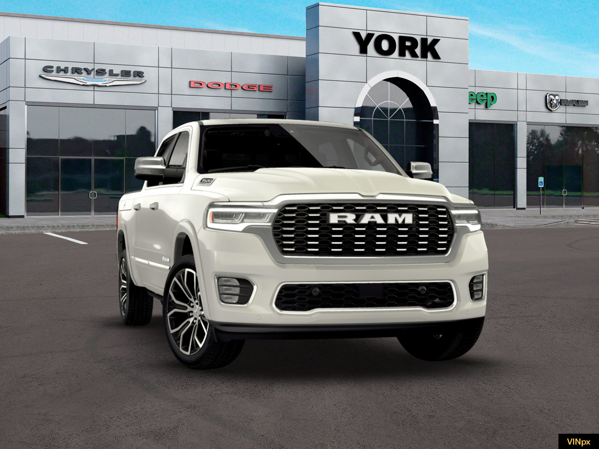New 2026 Ivory White Tri-Coat Pearl-Coat Exterior Paint RAM Tungsten image 28