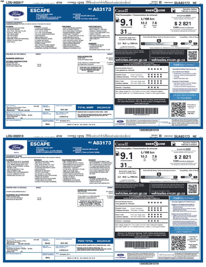 Used 2025 Light Gray Ford Platinum image 2